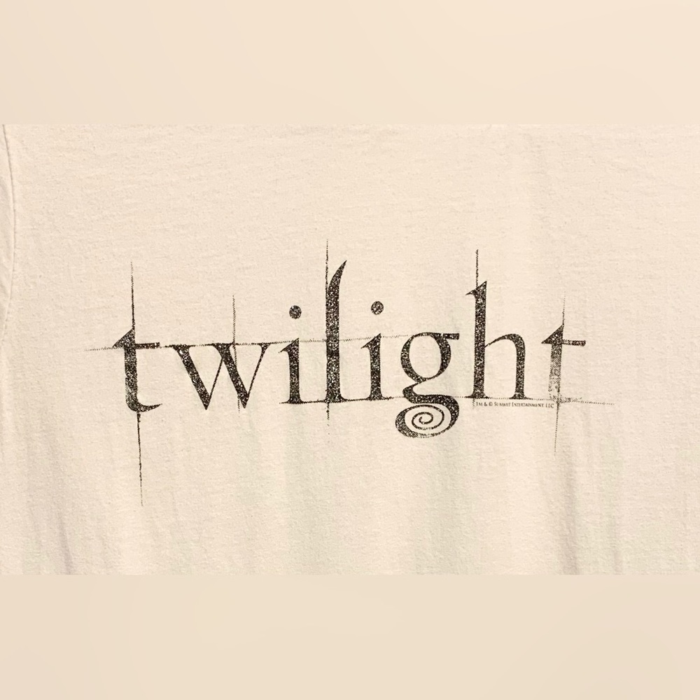 TEE Vintage Twilight Graphic Short Sleeve White Tee Movie Memorabilia - Picture 3 of 3